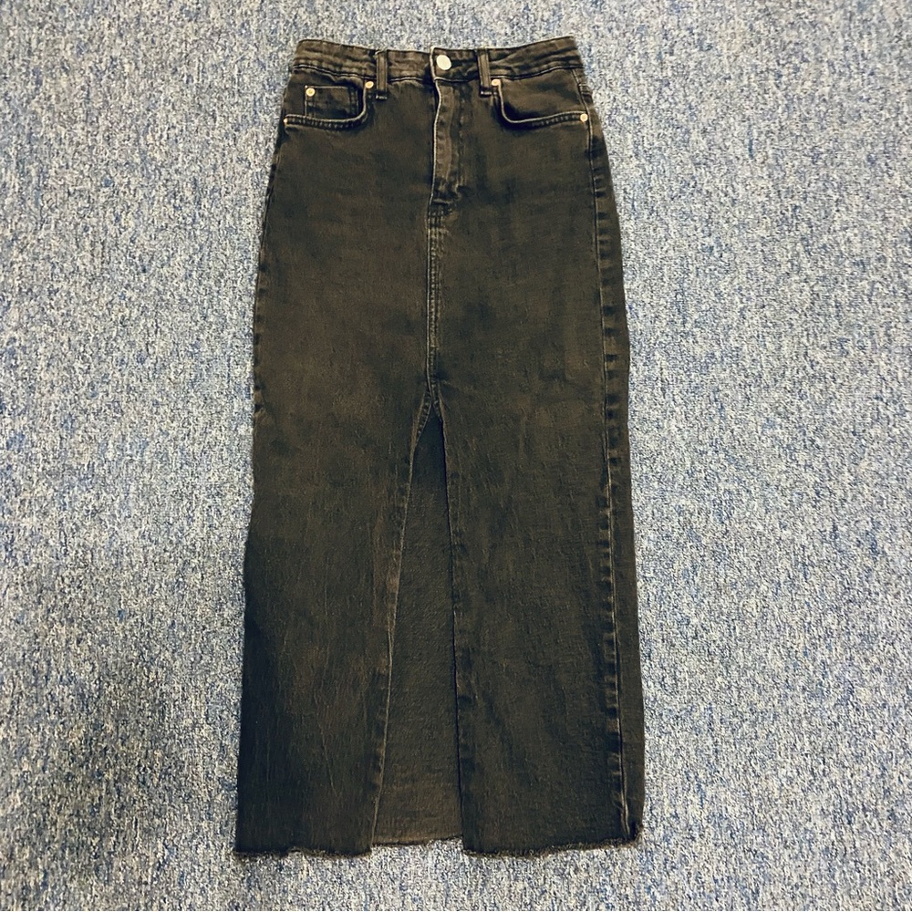 Stradivarius Long Denim Skirt